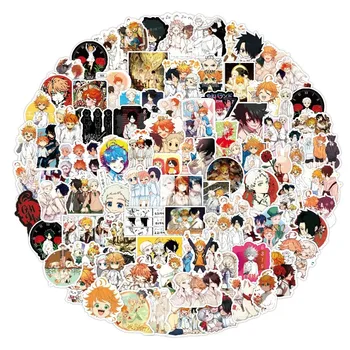 10/50/100pcs Anime Japonês Prometida Neverland, Adesivos para Notebook Motocicleta Skate Computador Telefone Celular Cartoon