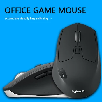 Logitech M720 Mouse sem Fio 2.4 GHz Bluetooth 1000DPI Jogos Ratos Unificar o Modo Dual Multi-dispositivo Office Mouse para Jogos Para PC