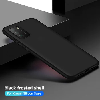 Caso de Telefone de protecção Para Xiaomi Poco X3 Pro F3 M3 X3 NFC de Silicone à prova de Choque Caso Capa Para o Poco M2 Pro X2 F2 Pro Matte Coque