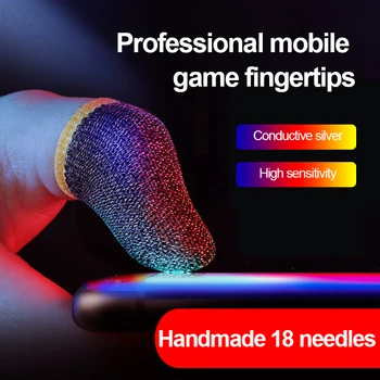 Móveis de Toque do Dedo Tampa Jogos de Dedo de Luva Respirável, Dedos Para PUBG Jogos Sensível Tela de Toque do Dedo Berços Tampa