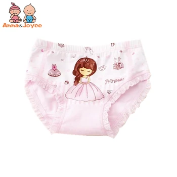 3pcs/Muito Cute Kids Underwear Meninas Calcinhas Cuecas Princesa de desenho animado Triângulo Crianças Underwear roupa interior de Algodão