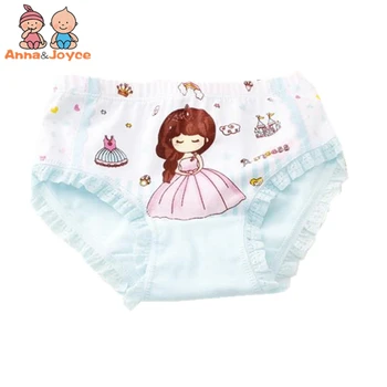 3pcs/Muito Cute Kids Underwear Meninas Calcinhas Cuecas Princesa de desenho animado Triângulo Crianças Underwear roupa interior de Algodão