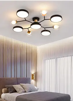 Nordic Teto do DIODO emissor de Luzes Interiores Modernos e Criativos Simples Lâmpada de Teto Para o Quarto de Jantar, Sala de estar Lâmpada de Decoração de Casa de Fixação