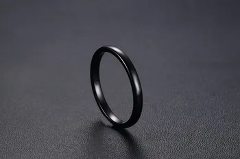 Brilhante Simples de Titânio Anel de Aço coreano Estudante de Presente para Homens e Mulheres de Aço Inoxidável, Anéis Casal Anel