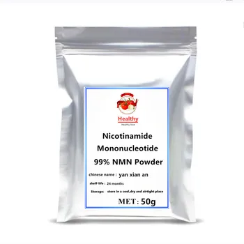 50-1000g 99% nicotinamida mononucleotide nmn extracto de pó de Suplementos face glitter Longevidade apoio Riboside Vitamina B3