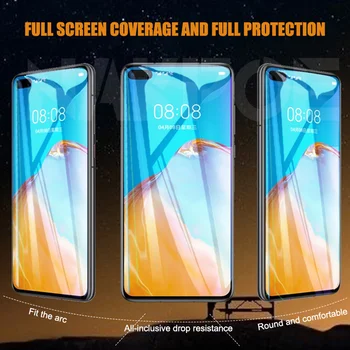 9D Proteção de Vidro Para Huawei Mate 30 20 10 Lite 20X P Smart Z S Protetor de Tela sobre a Huawei P30 P40 Lite E Vidro Temperado Filme