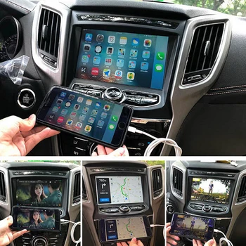 A Apple Carplay sem Fio Android Automática Inteligente de Ligação USB Dongle Para o Carro de Navegação Android, Leitor de iPhone Carplay Telefone de Interconexão