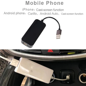 A Apple Carplay sem Fio Android Automática Inteligente de Ligação USB Dongle Para o Carro de Navegação Android, Leitor de iPhone Carplay Telefone de Interconexão