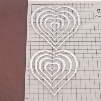 O amor 10-Conjunto de peças de Metal cortantes Scrapbooking Artesanal Molde de Corte Morrer Estêncil de Papel Artesanal Cartão de Modelo em Relevo 2021