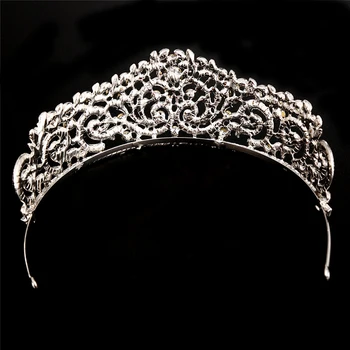 O Coreano Moda De Pedra De Strass Luxo De Casamento Nupcial Tiara De Cristal Coroas De Princesa Concurso Rainha Do Baile Tiara Do Cabelo Do Casamento