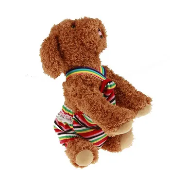 Lindo Colorido Cão Roupa Interior Confortável Cão De Estimação Calcinha Cão Bonito Fraldas De Segurança Cachorro Shorts Respirável Pet Física Calça