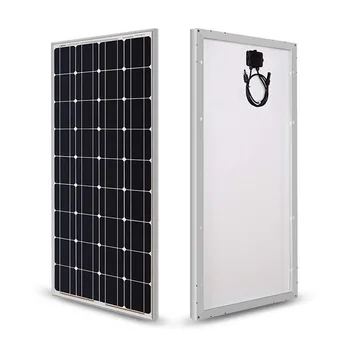 100w 200W Portáteis do Painel Solar 18V Rígida de Têmpera de Vidro Monocristalino de Célula Solar de Alta Energia Para a Casa de Telhado de 1000w Kit Painel de Sistema