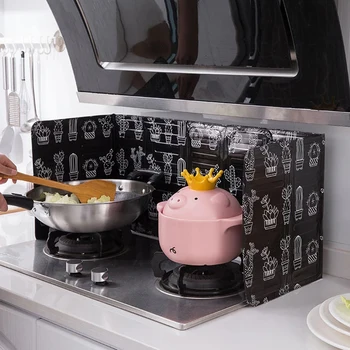 Alumínio Dobrável De Cozinha, Fogão A Gás, Placa Defletora Cozinha Frigideira De Óleo Splash Tela De Proteção Acessórios De Cozinha