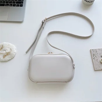 2021 Novo De Luxo Designer Mini Bolsa De Couro De Alta Qualidade Mala Branca, Bolsa De Ombro Para As Mulheres Zíper Duplo Pequeno Saco De Mensageiro