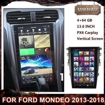 Auto-Rádio de 2 Din Android de Áudio e Vídeo Leitor Multimídia Ford Mondeo 2013-2018 auto de Navegação GPS Chefe da Unidade de Receptor de Tela