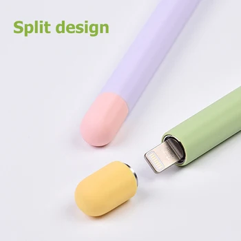 Caneta Penpoint Capa Para Apple Lápis 1 Ponto de Pena de Proteção Caso Macio de Silicone Caso Protetor Para a Apple Lápis 1 2 tampa do Caso