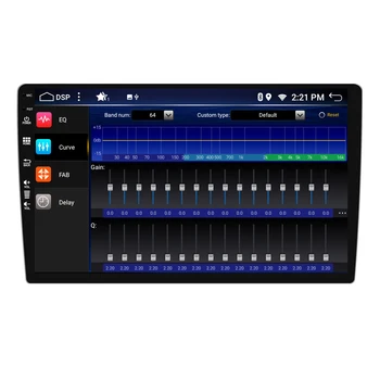 2 Din auto-Rádio Estéreo Leitor de Tela de Toque 7inch Construído em DSP+Carplay+GPS Android 10.0 Rádio 7786+AMP IC TDA 7801 Bluetooth 5.0