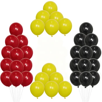 30pcs 10inch Látex Festa de Aniversário, Balões, Amarelo, Vermelho, balões de látex Crianças Presentes Decorações do Partido Globos de Suprimentos do chuveiro do bebê