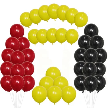 30pcs 10inch Látex Festa de Aniversário, Balões, Amarelo, Vermelho, balões de látex Crianças Presentes Decorações do Partido Globos de Suprimentos do chuveiro do bebê