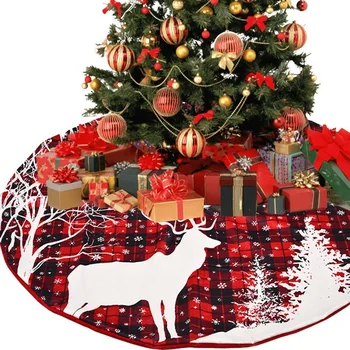 1Pcs 122cm de Decorações de Natal para a Casa o Natal, Tapete Enfeites de Natal Decoração da Árvore de Natal de Ano Novo 2022