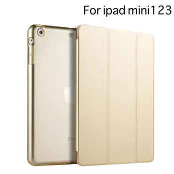 Case Para Apple iPad mini caso 1 2 3 Cor PU Smart Cover Ímã de despertar do sono Para o iPad mini 1 2 3 modelo