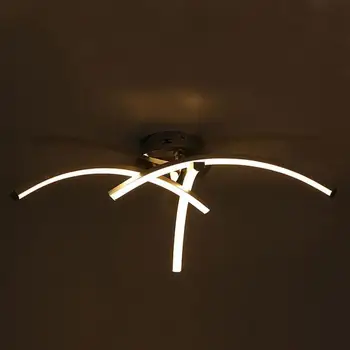 LED Candelabro, Lâmpada do Teto de Três ou Quatro Pinos de Onda de Luz da Sala de Bifurcação em Forma de Luz de Teto do Quarto Lâmpada de 110-220V