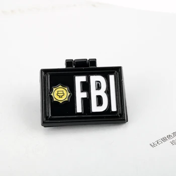 Tampa Coleção Pin X-os Arquivos do FBI Fox Mulder Cartão de IDENTIFICAÇÃO do Esmalte Broches Simpson Saco de Roupas Alfinetes de Lapela Punk Moda Jóias