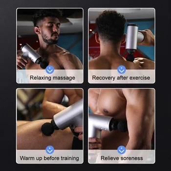 Massagem Arma de Tecido Profundo, Massager do Corpo de Terapia de Estimulação Muscular Alívio da Dor para EMS Pescoço Relaxamento de Fitness Shaping
