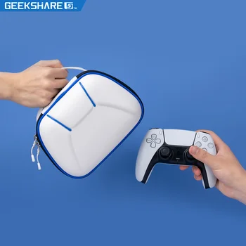 Para PS5 Controlador Gamepad Saco Branco Portátil Viagem Lidar com Saco de Protecção à prova de Choque Bolsa de Pano Pacote de Jogos Acessórios PS4