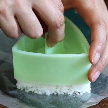 Trilater Formulário para Onigiri bolinho de Arroz, Sushi Maker Não-Vara da Cozinha de Sushi Kit de Algas Prima Dispositivo Molde Para Crianças Iniciantes
