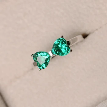 2021 coreano Moda Verde Strass Cristal Anéis para as Mulheres, Jóias Acessórios Menina de Presente Requintado, Bonito Arco Mulheres Anéis