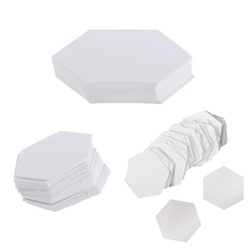 300pcs Hexágono Papel Quilting Modelos de Paper Piecing DIY de Retalhos 3 Tamanhos