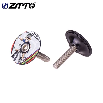 Liga leve de Alumínio de Bicicleta Fone de ouvido Cap MTB Bicicleta Fone de ouvido da Haste Parafuso de Fone de ouvido Parafuso de Peças de Bicicletas Acessórios