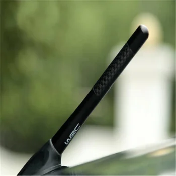 Mini Carro de Curto Carbono Rádio Antena Antena Para a BMW R59 R60 R61 R50 R52 R56 R57 R58 R23 R55