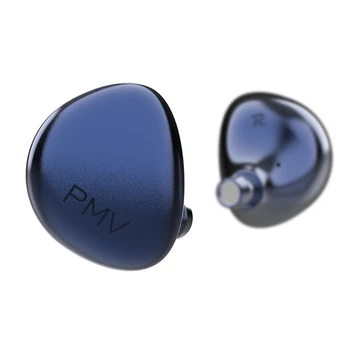PMV PP Emblemática 14.2 mm Planar de Diafragma Em-ear Fone de ouvido com Destacável de 0,78 mm-2 pinos OCC Cabo, Liga de Alumínio Shell para Audioph
