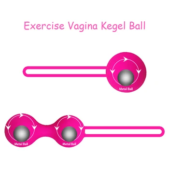 Conjunto de Segurança de Silicone Inteligente Bola de Kegel Bola Ben Wa Bola Vagina Aperte Máquina de Exercícios Vaginais Gueixa Bola de Brinquedo do Sexo para adultos Mulheres
