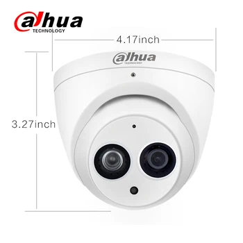 Dahua Câmera do IP de IPC-HDW4433C-UM IPC-HDW4631C-UM Segurança 4MP 6MP Camara de Vigilância do IR da Visão Nocturna PoE Built-in Mic