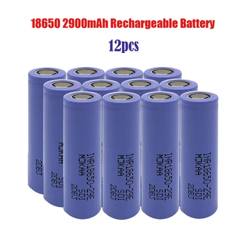 Original 12PCS INR18650-29E 2900mAh 10A Bateria Recarregável 18650 Baterias 3,7 V Alto de Drenagem Com Topo Plano de Segurança