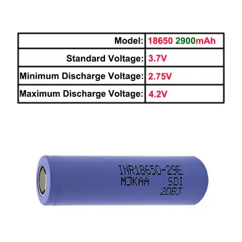 Original 12PCS INR18650-29E 2900mAh 10A Bateria Recarregável 18650 Baterias 3,7 V Alto de Drenagem Com Topo Plano de Segurança