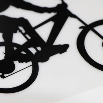 YOJA 15.3X15CM Motociclista de Bicicletas Ciclista Carro do Vinil Adesivo Decalque de desenho animado Engraçado Decoração ZT2-0042