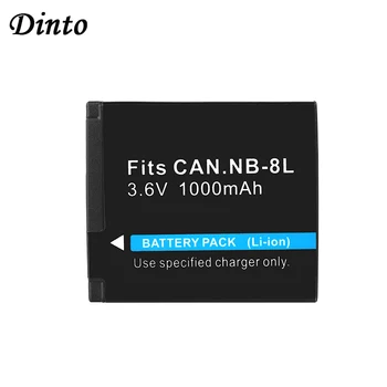 Dinto 1pc 1000mAh NB-8L NB8L Substituição do Li-íon Bateria para Canon Powershot A2200 A3000 A3100 a3200 na A3300 NB 8L