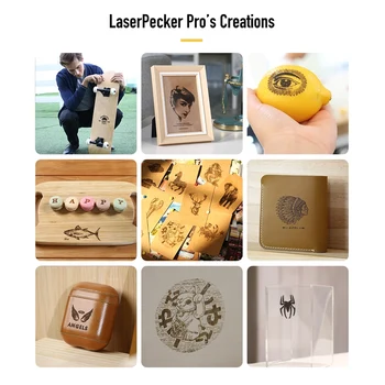 LaserPecker Pro Lucrativo Gravador do Laser Desktop Máquina de gravação a Laser Mini DIY Impressora 3D loire e cher Cortador de Madeira Router Máquina