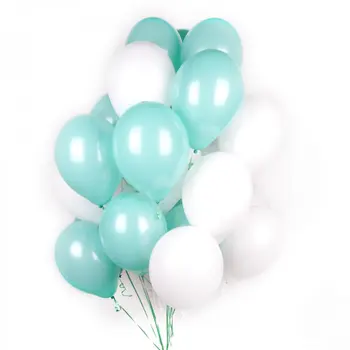 20pcs Verde Menta Balões ou látex branco balão de 10inch Tiffany Blue artigos para festas de Casamento Decoração Festa de aniversário de brinquedo