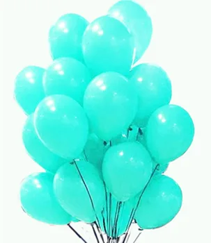 20pcs Verde Menta Balões ou látex branco balão de 10inch Tiffany Blue artigos para festas de Casamento Decoração Festa de aniversário de brinquedo
