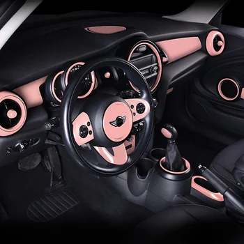 Interior do carro Decorativa cor-de-rosa ABS plástico adesivo Para BMW MINI COOPER S JCW F54 F55 F56 F57 F60COUNTRYMAN Estilo Acessórios
