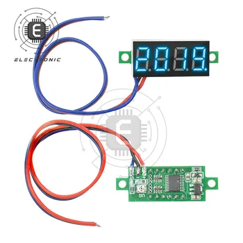 Display LCD Digital De 0,36 Polegadas de 3 Fios 4 Dígitos Voltímetro 0-100V Tensão Tester Instrumento de Medição