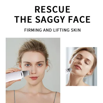 Ultra-Sônica Purificador Da Pele Facial Limpeza De Iões De Acne Cravo Removedor De Peeling Pá De Limpeza Massager Facial Face Lift Máquina