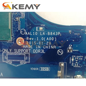 Akemy LA-B843P Para DELL Inspiron 5558 5458 5758 Laptop placa-Mãe I5-5200U CN-0FRV68 FRV68 placa-mãe Testada