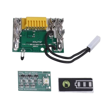 Para Makita 18V BL1850 BL1830 Caso da Bateria do Kit com a Placa de Circuito do PWB LED Indicador de Alimentação de Ferramentas a caixa de Bateria(Sem Células)