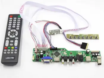 Yqwsyxl Kit para LP156WH2-TLAA LP156WH2(TL)(AA) TV+HDMI+VGA+AV+USB ecrã LCD LED de Controlador de Placa de Driver